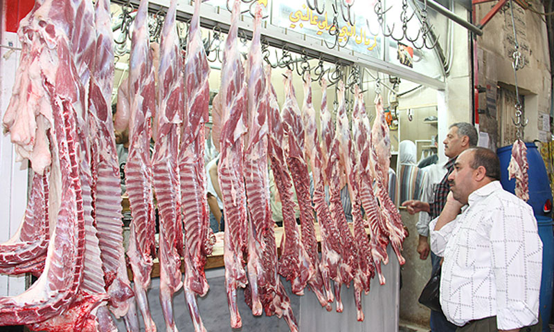 محل لبيع اللحوم في دمشق (صحيفة تشرين)