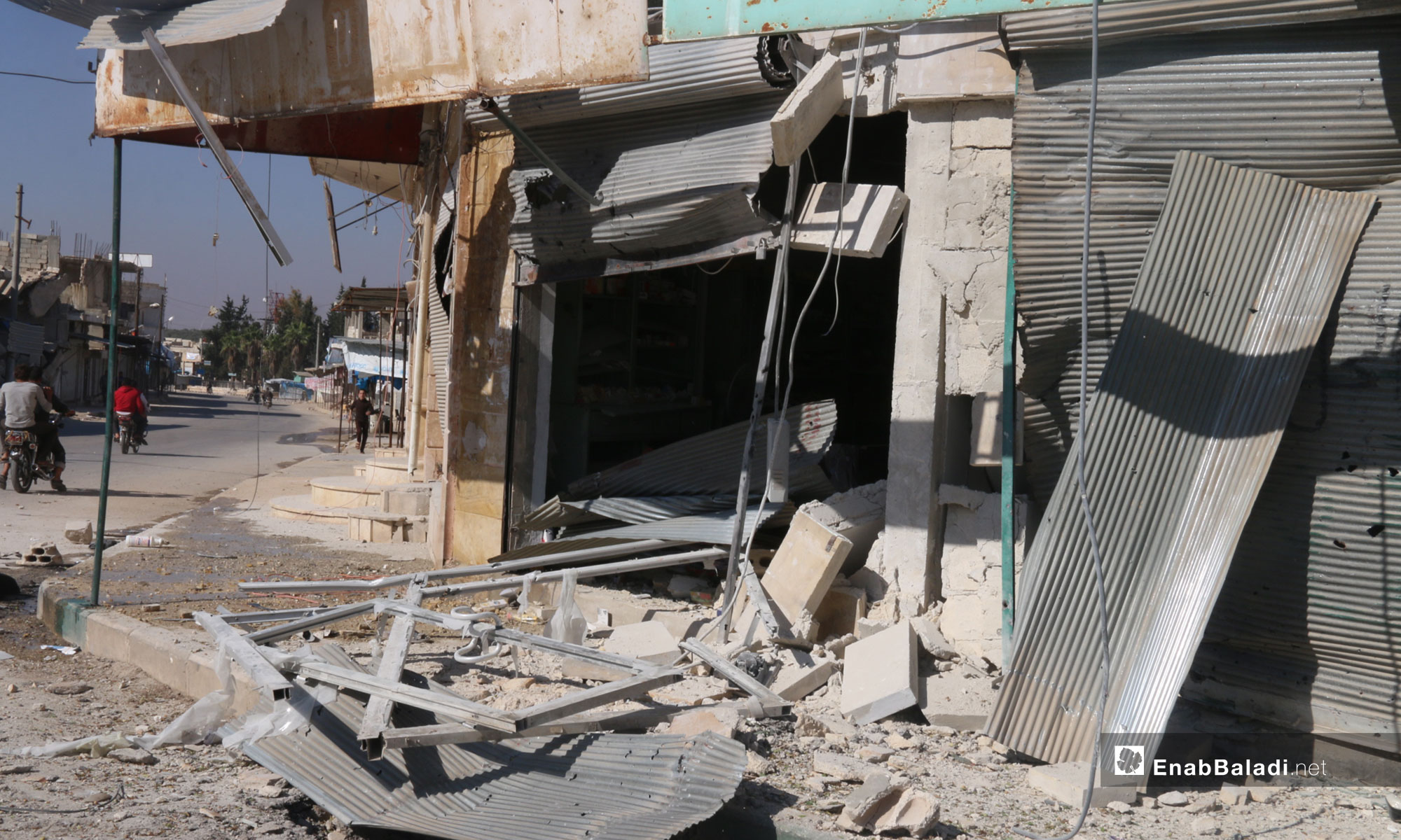 أثار القصف على بلدة جرجناز في ريف إدلب - 2 من تشرين الثاني 2018 (عنب بلدي)