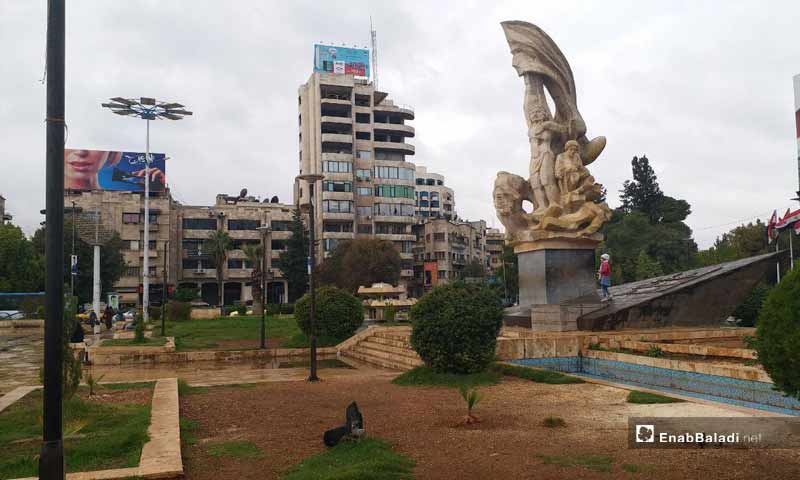 ساحة سعد الله الجابري وسط مدينة حلب- 7 تشرين الثاني 2018 (عنب بلدي)
