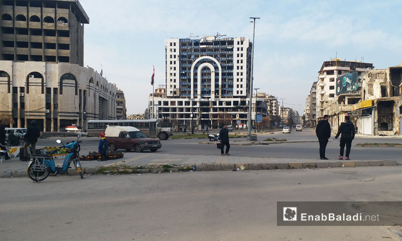 مجمع سيتي سنتر وسط مدينة حمص - 24 من كانون الثاني 2019 (عنب بلدي)