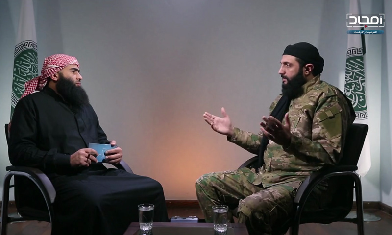 أبو محمد الجولاني قائد هيئة تحرير الشام في حوار مرئي - 14 من كانون الثاني 2019 (أمجاد)