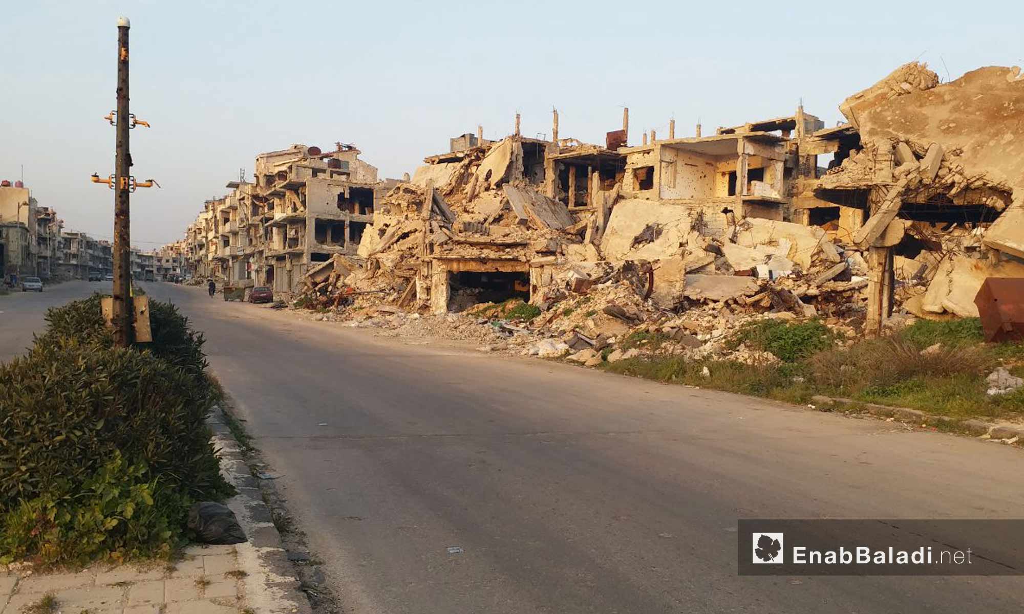حي القصور في مدينة حمص - 24 من كانون الثاني 2019 (عنب بلدي)