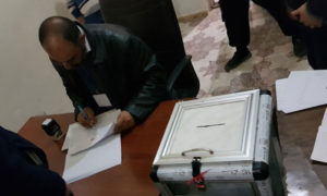 العملية الانتخابية في بلدة عينجارة بريف حلب الشمالي- 24 من تشرين الثاني 2018 (مجلس عينجارة)