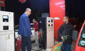 وزير النفط والثروة المعدنية علي غانم يتفقد محطات وقود دمشق 3 كانون الثاني 2019 (وزارة النفط والثروة المعدنية)