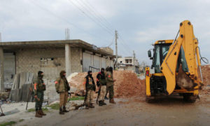 عناصر من هيئة تحرير الشام في منطقة عويجل غربي حلب - 4 من كانون الثاني 2019 (إباء)