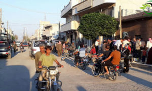 مواطنون في مدينة صوران بريف حلب الشمالي- 20 آب 2018 (المجلس المحلي)