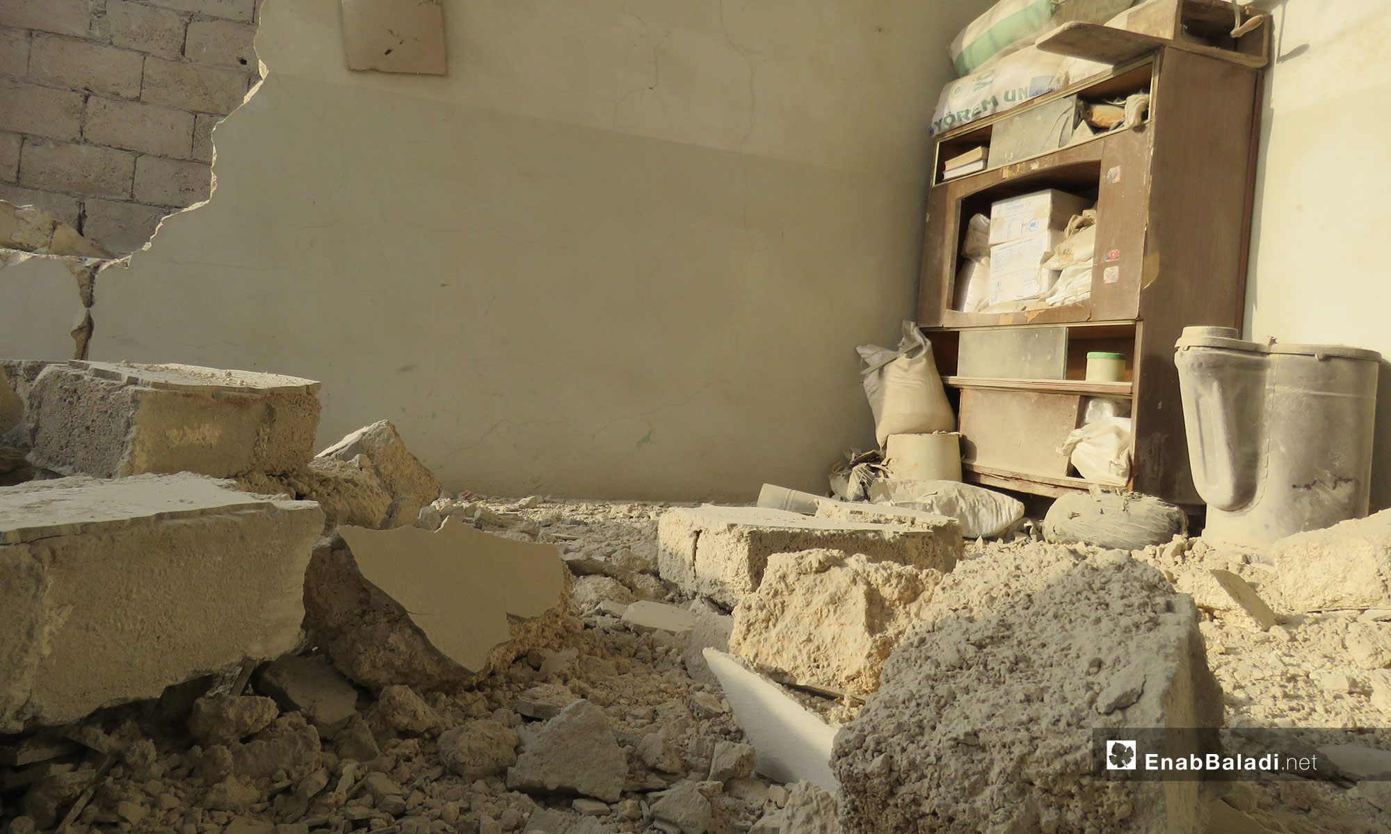 آثار الدمار في بلدة كفر نبودة بريف حماة  - 26 من شباط 2019 (عنب بلدي)
