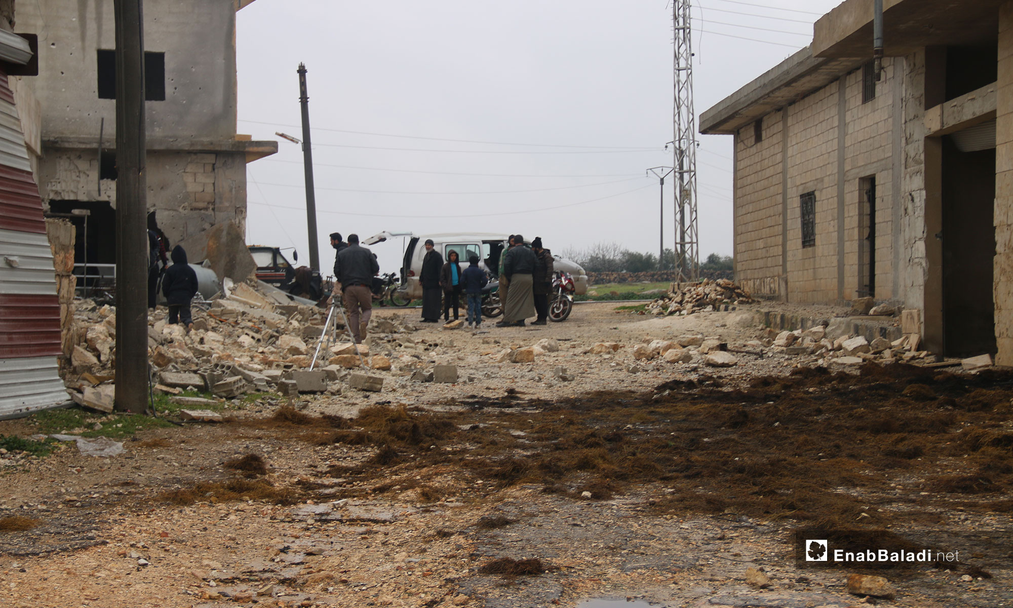 الدمار الذي خلفه القصف على بلدة جرجناز جنوبي إدلب - 7 من شباط 2019 (عنب بلدي)