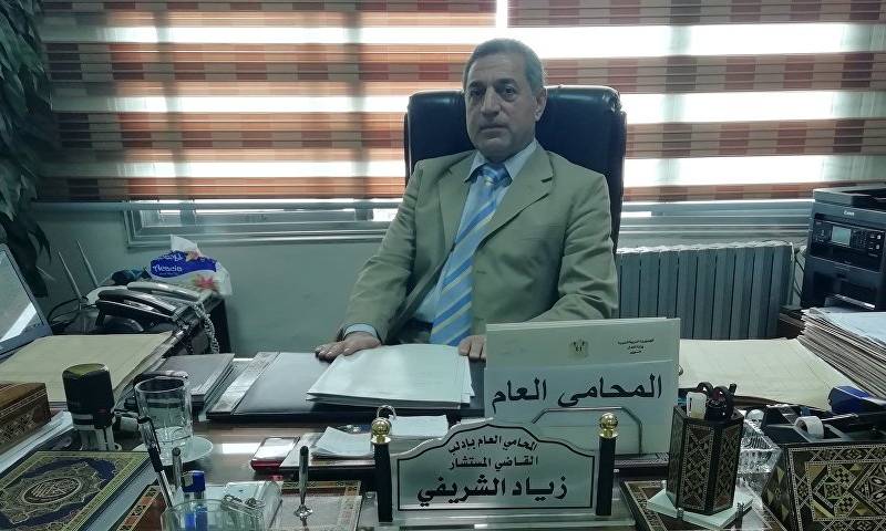 محامي عام إدلب زياد الشريفي (وكالة سبوتنيك)