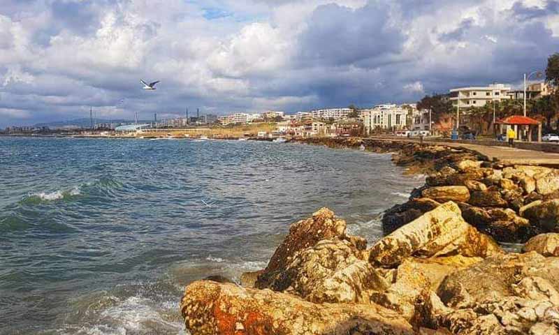 شاطئ مدينة بانياس في سوريا 10 شباط 2019 (دمشق الآن)