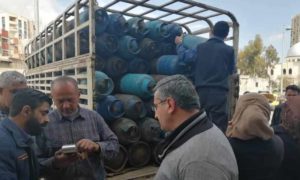 توزيع الغاز عبر البطاقة الذكية في العاصمة دمشق 25 آذار 2019 (الشركة السورية لتخزين المواد البترولية)