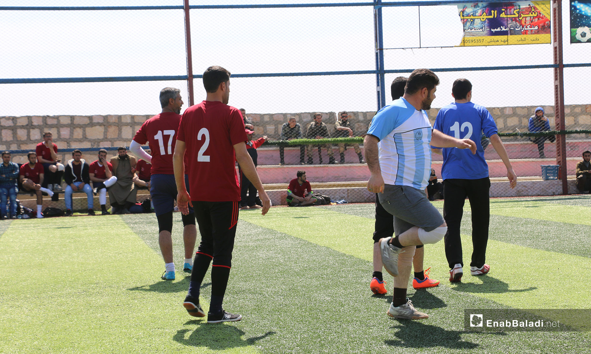 مباراة في بطولة دوري المعلمين لمديريات التربية بريف حلب الشمالي - 21 من آذار 2019 (عنب بلدي)