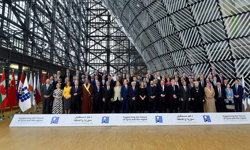 ممثلو الدول المجتمعة في مؤتمر "بروكسل 3"- 14 آذار 2019 (AFP)