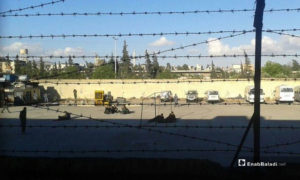 تمركز قوات الأسد في محيط سجن حماة - 6 أيار 2016 (عنب بلدي)
