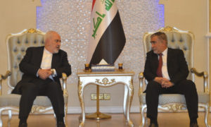 وزير الخارجية الإيراني جواد ظريف في زيارة إلى العراق (إرنا)