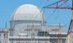 موقع البراكة للطاقة النووية في الامارات العربية المتحدة  31 آذار 2019 (حساب مؤسسة الإمارات للطاقة النووية في تويتر)
