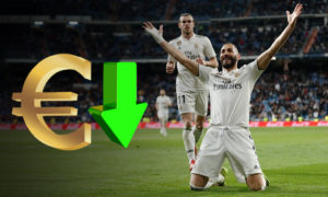 كريم بنزيما وغاريث يحتفلان بتسجيل هدف في شباك هويسكا بالدوري الإسباني (ريال مدريد تعديل عنب بلدي)