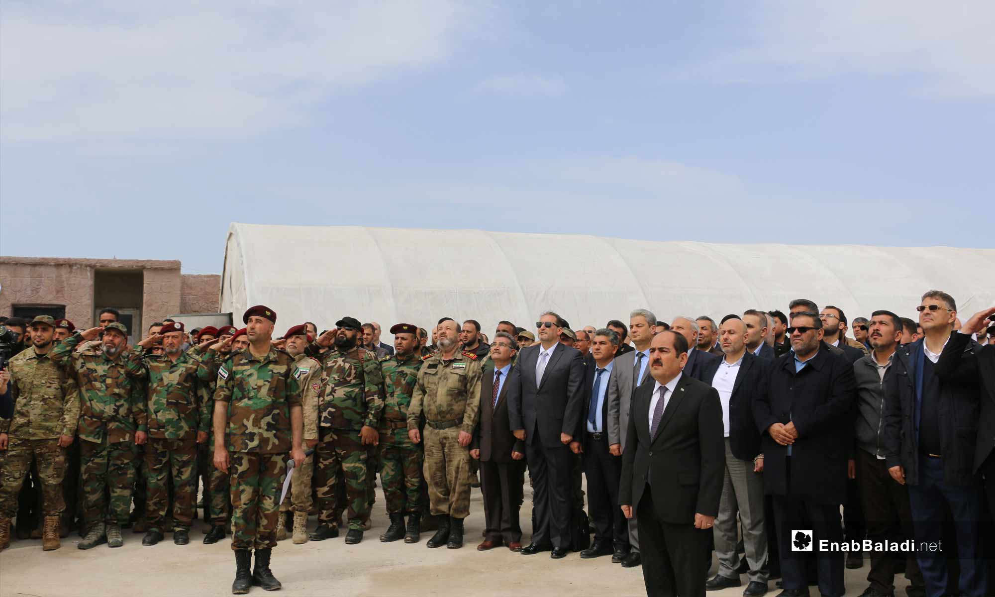 افتتاح مكتب للائتلاف الوطني السوري لقوى الثورة في ريف حلب- 24 من نيسان 2019 (عنب بلدي) 