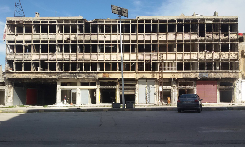 بناء الجندي وسط مدينة حمص - نيسان 2019 (صقحة البناء الرسمية)