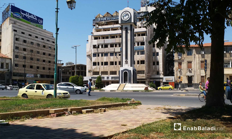 الساعة الجديدة وسط مدينة حمص – 19 من آب 2018 (عنب بلدي)