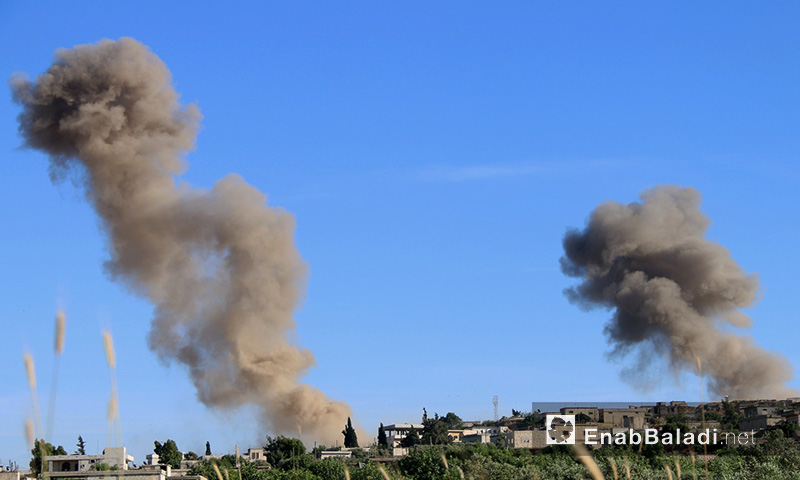 آثار استهداف الطيران لبلدة سفوهن في ريف إدلب الجنوبي - 26 أيار 2019 (عنب بلدي)