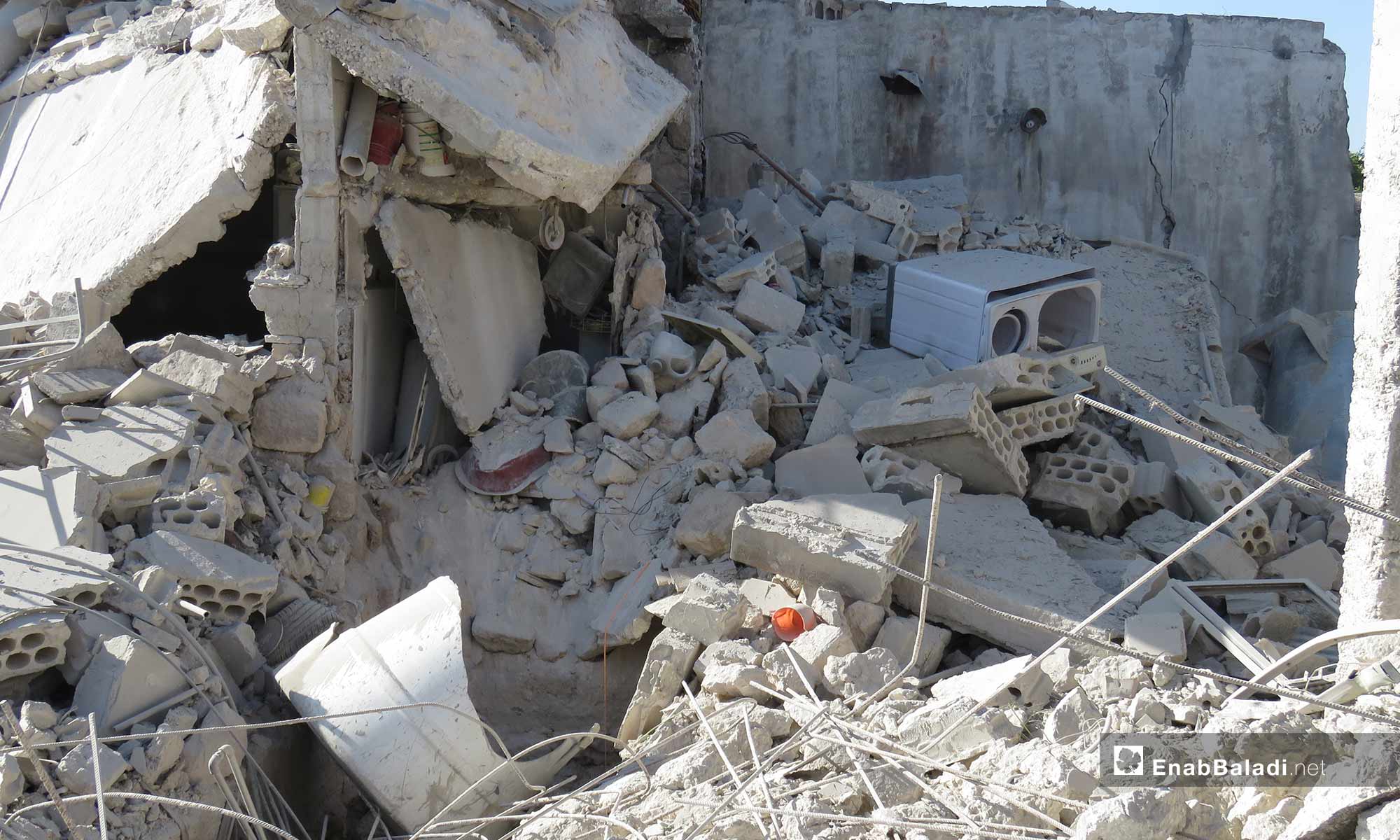 آثار الدمار في معرتحرمة بريف إدلب - 27 من أيار 2019 (عنب بلدي)