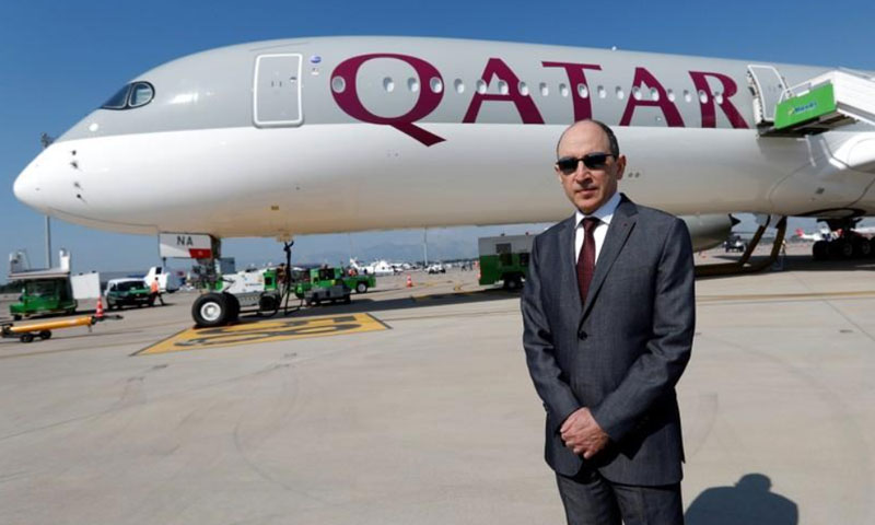 أكبر الباكر المدير التنفيذي لشركة الخطوط الجوية القطرية (رويترز)