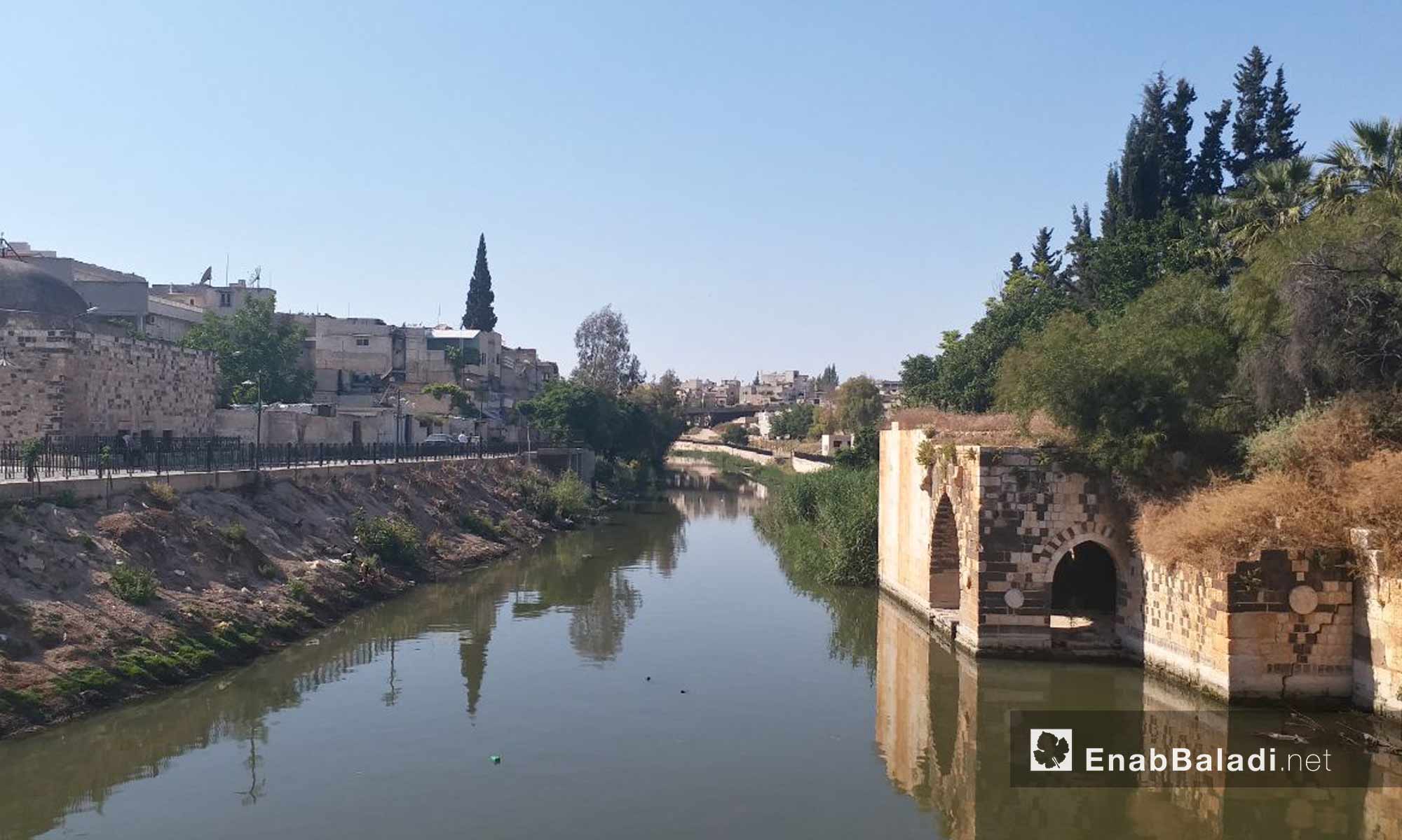 نواعير مدينة حماة على نهر العاصي - 18 من أيار 2019 (عنب بلدي)