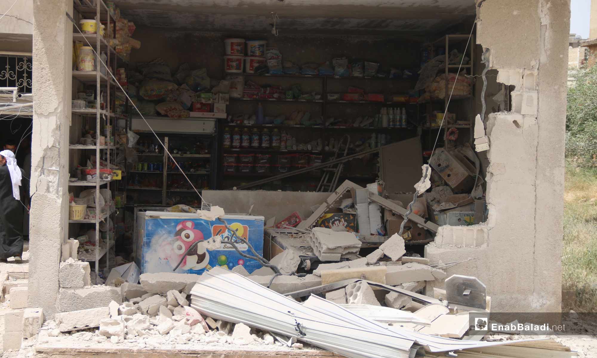 آثار الدمار في بلدة كفر عويد بريف إدلب - 23 من أيار 2019 (عنب بلدي)