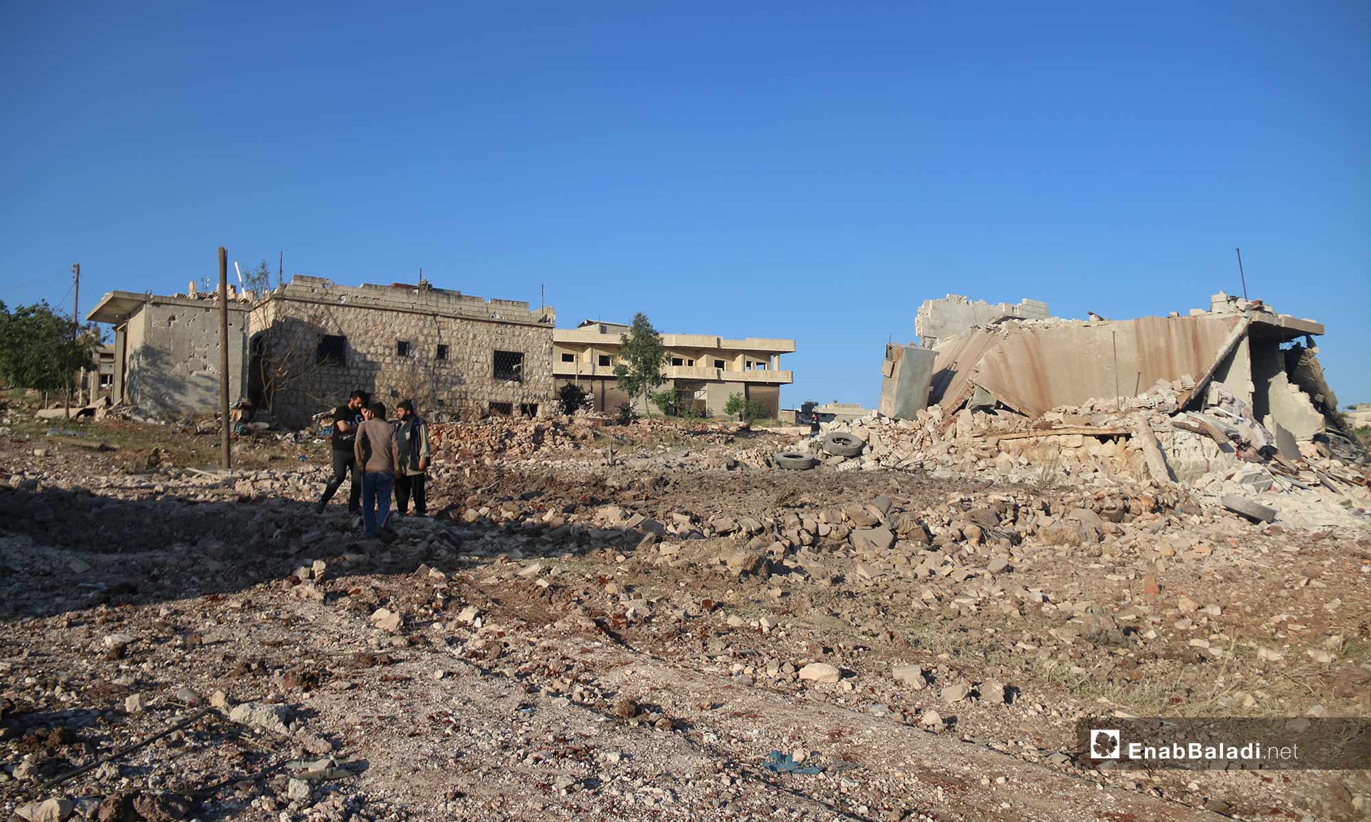  أثار الدمار في كفرنبل بريف إدلب نتيجة قصفها بغارات روسية - 20 من أيار 2019 (عنب بلدي)