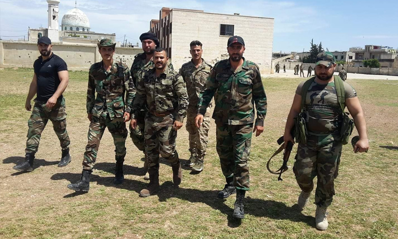 عناصر من قوات النمر في أثناء العمليات العسكرية بريف حماة - 6 من أيار 2019 (قوات النمر/ فيس بوك)