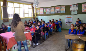 مدرسة ابتداية في مدينة دمشق - 2018 (سانا)