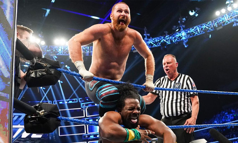 سامي زين وكيفن أوينز ضد فرقة نيو داي - 4 حزيران 2019 (WWE)