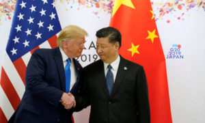 الرئيسان الصيني والأمريكي خلال قمة 
