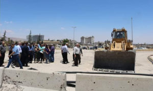 افتتاح طريق عربين حرستا في الغوطة الشرقية - 19 من حزيران 2019 (المكتب التنفيذي لمدينة عربين)