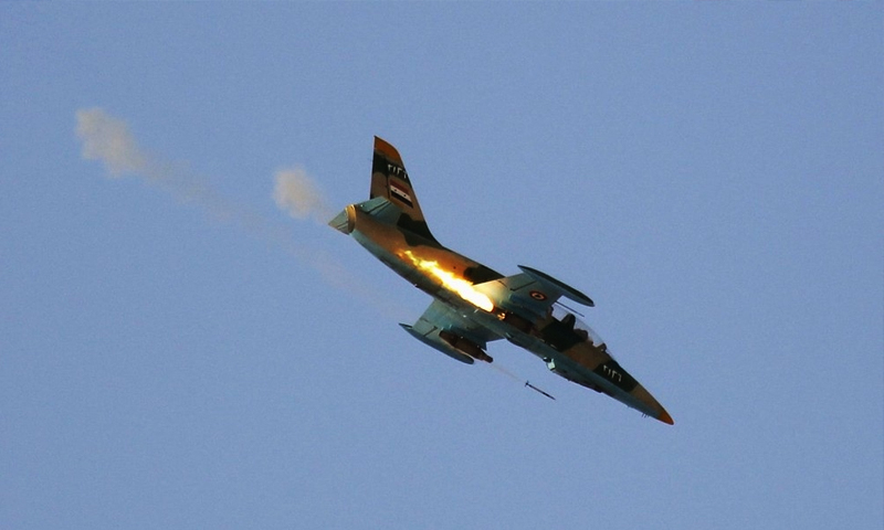 طائرة "l-39" التشيكوسلوفاكية تابعة للسلاح الجوي في قوات الأسد (frontsouth)