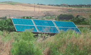 مشروع استجرار مياه الري بالطاقة الشمسية - 30 حزيران 2019 (منظمة بنفسج فيس بوك)