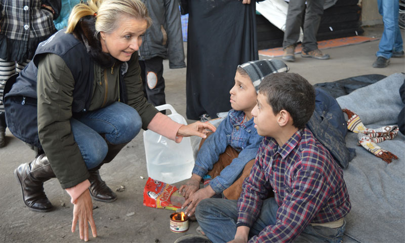 إليزابيث هوف في سوريا (WHO)