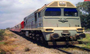 قطار نقل الركاب في محافظة اللاذقية (وكالة سانا)