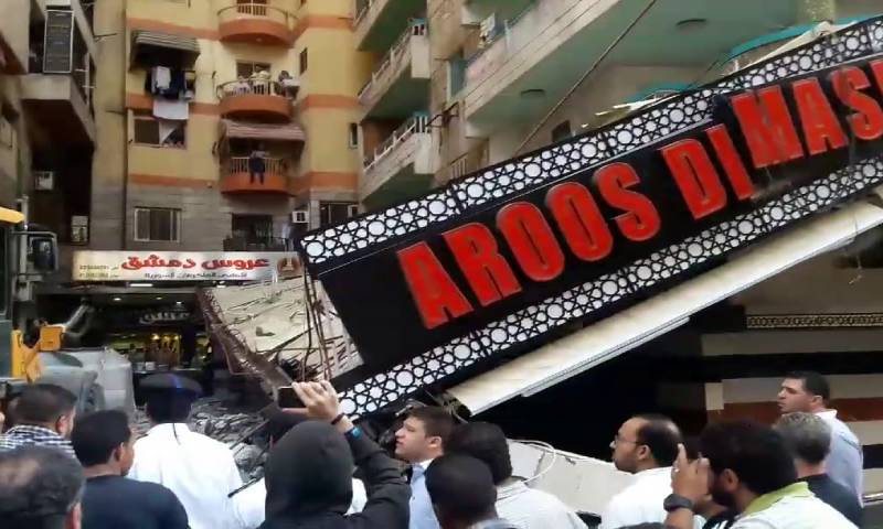 إغلاق مطعم عروس دمشق في مدينة الاسكندرية المصرية 18 آب 2019 (يوتيوب)