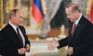 الرئيس التركي رجب طيب اردوغان والروسي فلاديمير بوتين (وكالة نوفوستي)
