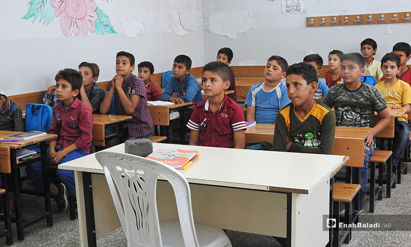 بداية عام دراسي جديد في بلدة صوران بريف حلب - 12 من أيلول 2019 (عنب بلدي)