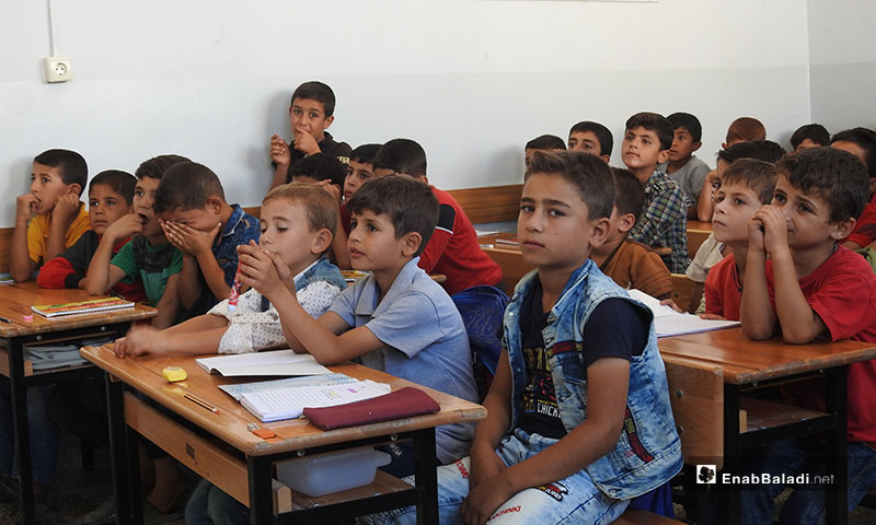 بداية عام دراسي جديد في بلدة صوران بريف حلب - 12 من أيلول 2019 (عنب بلدي)