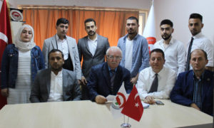 اعضاء جمعية الصداقة السورية التركية خلال المؤتمر الصحفي - 13 من أيلول 2019 (egepostasi)