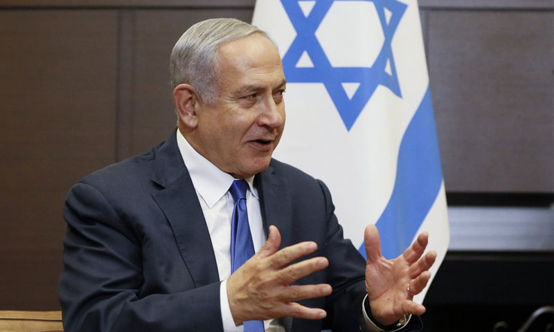 رئيس الوزراء الإسرائيلي بنيامين نتنياهو في موسكو - 12 أيلول 2019 (AP)