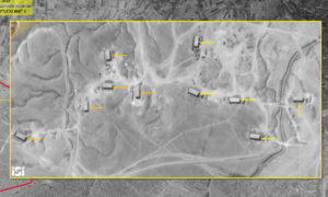 صور من الأقمار الصناعية لقاعدة إيرانية قيد الإنشاء في البوكمال على الحدود السورية العراقية 3 أيلول 2019 (فوكس نيوز)