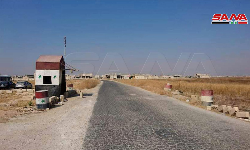 معبر أبو الضهور في ريف إدلب الشرقي - 14 من أيلول 2019 (سانا)