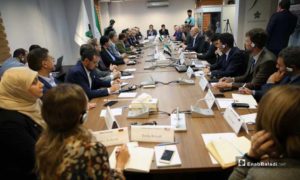 اجتماع الإئتلاف المعارض وهيئة التفاوض العليا مع سفراء وممثلي أصدقاء الشعب السوري - 6 من أيلول 2019 (عنب بلدي)

