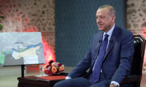 الرئيس التركي رجب طيب أردوغان في مقابلة مع قناة 