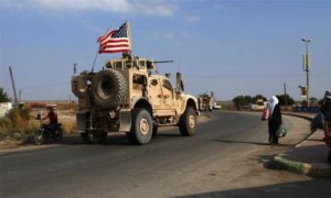 قافلة من القوات الأمريكية تتجه نحو الحدود السورية مع العراق- 20 من تشرين الأول 2019 (نيويورك تايمز)